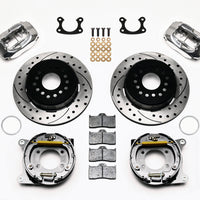 Wilwood Forged Dynalite P/S P-B Kit Drilled Polished Small Ford 2.66in Offset