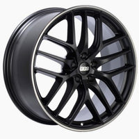 BBS CC-R 19x10 5x120 ET38 Satin Black Polished Rim Protector Wheel -82mm PFS/Clip Required