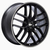 BBS CC-R 19x10 5x120 ET38 Satin Black Polished Rim Protector Wheel -82mm PFS/Clip Required