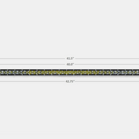 Cali Raised 42 Slim Single Row Led Bar Amber