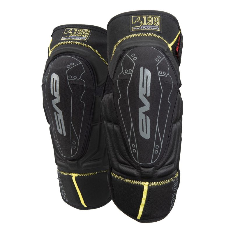 EVS TP 199 Knee Guard Black/Hivis Yellow - Small/Medium