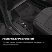 Husky Liners 19-24 JLU Jeep Wrangler 4 Door X-Act Contour Black Floor Liners (2nd Seat)