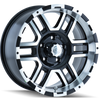 ION Type 179 17x8 / 5x135 BP / 10mm Offset / 87mm Hub Black/Machined Wheel