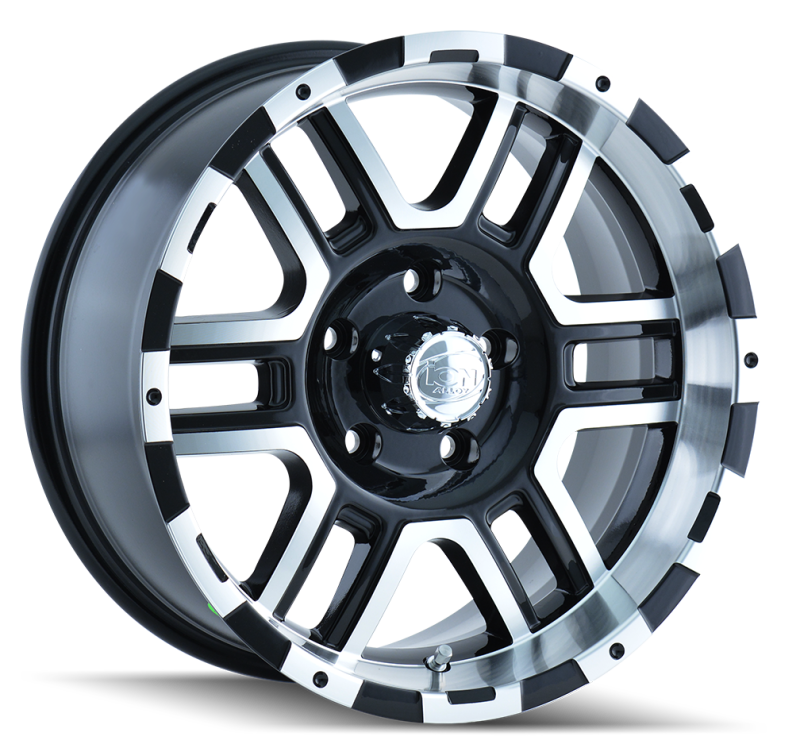 ION Type 179 16x8 / 6x139.7 BP / 10mm Offset / 106mm Hub Black/Machined Wheel