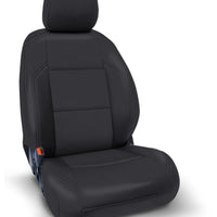 PRP 2016+ Toyota Tacoma Front Seat Covers with Electric Seat Adjusters (Pair) - All Black