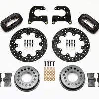 Wilwood Forged Dynalite Rear Drag Kit Drilled Rotor Small Ford 2.66in Offset