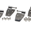 Kentrol 87-95 Jeep Wrangler YJ Door Hinge Set 4 Pieces - Polished Silver