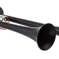 Kleinn Black Dual Horn/ 15In/12.25In - XCR2.0 Coated Zinc Alloy