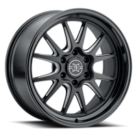 Method Raised MR802 22x9 / 6x5.5 BP / 20mm Offset / 106.25mm Bore - Double Black Milled Wheel