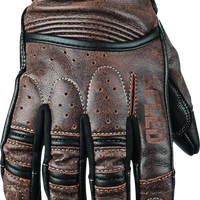 Speed and Strength Rust and Redemption Leather Gloves Brown - 2XL