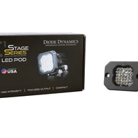 Diode Dynamics Stage Series C1 LED Pod Sport - White Flood Flush ABL Each