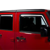 Putco 07-18 Jeep Wrangler JK - 4 Door Element Tinted Window Visors