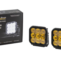 Diode Dynamics SS5 LED Pod Sport - Yellow Spot (Pair)