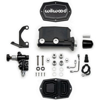 Wilwood Compact Tandem M/C - 1in Bore w/RH Bracket and Valve - Black