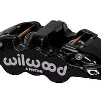 Wilwood Caliper-Aero4-L/H - Black 1.88/1.62in Pistons 1.25in Disc