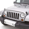 AVS 07-18 Jeep Wrangler Unlimited Aeroskin Low Profile Hood Shield - Chrome