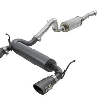 aFe Rebel Series 2.5in 409 SS Cat-Back Exhaust w/ Black Tips 2007+ Jeep Wrangler (JK) V6 3.6L/3.8L