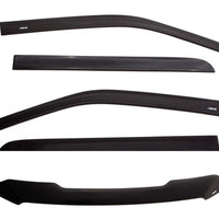 AVS 07-18 Jeep Wrangler Unlimited Ventvisor & Aeroskin Deflector Combo Kit - Matte Black