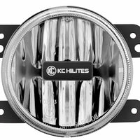 KC HiLiTES 07-09 Jeep JK 4in. Gravity G4 LED Light 10w SAE/ECE Clear Fog Beam (Pair Pack System)