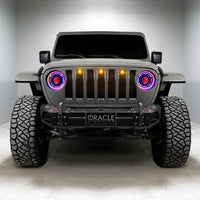 Oracle Pre-Runner Style LED Grille Kit for Jeep Gladiator JT - Amber SEE WARRANTY