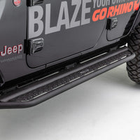 Go Rhino 18-20 Jeep Wrangler JLU Dominator Extreme D6 SideSteps Complete Kit w/SideStep + Brkts