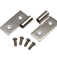 Kentrol 76-06 JEEP CJ Wrangler YJ/TJ Lower Door Hinge Pair - Polished Silver