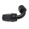 DeatschWerks 8 AN Female Flare Swivel 120-Degree Hose End CPE - Anodized Matte Black