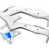 Cycra 16-18 Kawasaki KX450F Powerflow Radiator Shrouds - White