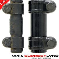 RockJock TJ/LJ/XJ/MJ Currectlync Steering System Bolt-On w/ 1 1/4in Dia. Tie Rod/Forged Drag Link