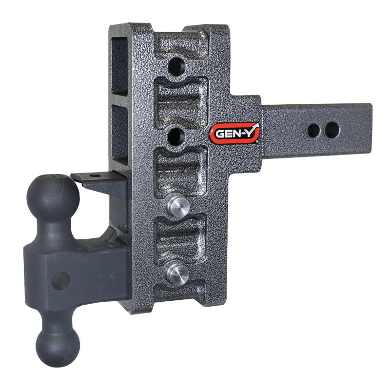 Gen-Y Mega Duty 2.5in Shank 6in Offset Drop 32K Hitch w/GH-0161 Dual-Ball/GH-0162 Pintle Lock