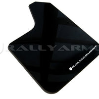 Rally Armor Universal Fit (No Hardware) Black UR Mud Flap w/ White Logo