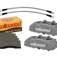 Wilwood 65-67 Ford Mustang D11 Calipers w/ Pads & Lines - Anodized