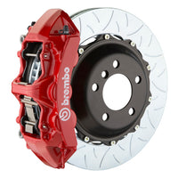 Brembo 06-09 Honda Honda S2000 Front GT BBK 6 Piston Cast 355x32 2pc Rotor Slotted Type-3-Red