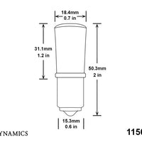 Diode Dynamics 1156 LED Bulb HP48 LED - Amber Four