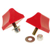 Prothane Universal Bump Stop 1-3/8 X 2 X 2-1/4 Wedge - Red