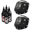 aFe Power Pro Series Dana 44 Front & Rear Diff Cover Black w/ Mach Fins 97-18 Jeep Wrangler (TJ/JK)