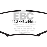 EBC 06-11 Dodge Nitro 3.7 Extra Duty Rear Brake Pads