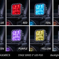 Diode Dynamics SS5 LED Pod Pro - White Flood (Pair)