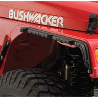 Bushwacker 97-06 Jeep Wrangler Flat Style Flares 4pc - Black