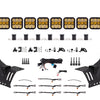 Diode Dynamics Jeep JL SS5 Pro CrossLink Windshield - Yellow Combo Lightbar Kit