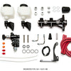 Wilwood Tandem Remote M/C Kit w L/H Brkt & Prop Valve - 1in Bore Black