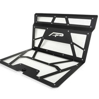 Agency Power 14-18 Polaris RZR XP 1000/XP Turbo Vented Engine Cover - Matte Black/Raw Alum. Mesh