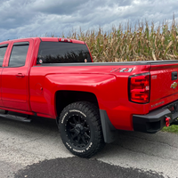 Fishbone Offroad 07-18 Chevrolet Silverado 1500/2500/3500 Double Cab Oval Side Steps -Black Textured