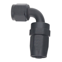 DeatschWerks 8AN Female Swivel 90-Degree Hose End CPE - Anodized Matte Black