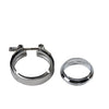 Granatelli 4.0in Aluminum Mating Male to Female Flanges w/V-Band Clamp/O-Ring Seal