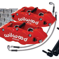 Wilwood 84-89 Porsche 911 Front Superlite Caliper Kit 3.5in MT - Red