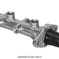 Wilwood Tandem Remote Master Cylinder - 1in Bore Ball Burnished