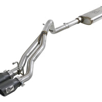 aFe Rebel Series Cat-Back 2.5in Dual Center Exit SS Exhaust w/ Black Tips 07-14 Jeep Wrangler V6