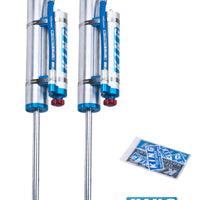 King Shocks 97-06 Jeep Wrangler TJ Front 2.5 Dia Piggy Hose Res Shock 3-5in Lift w/Adjuster (Pair)