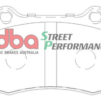 DBA 92-02 Dodge Viper Front SP Performance Brake Pads